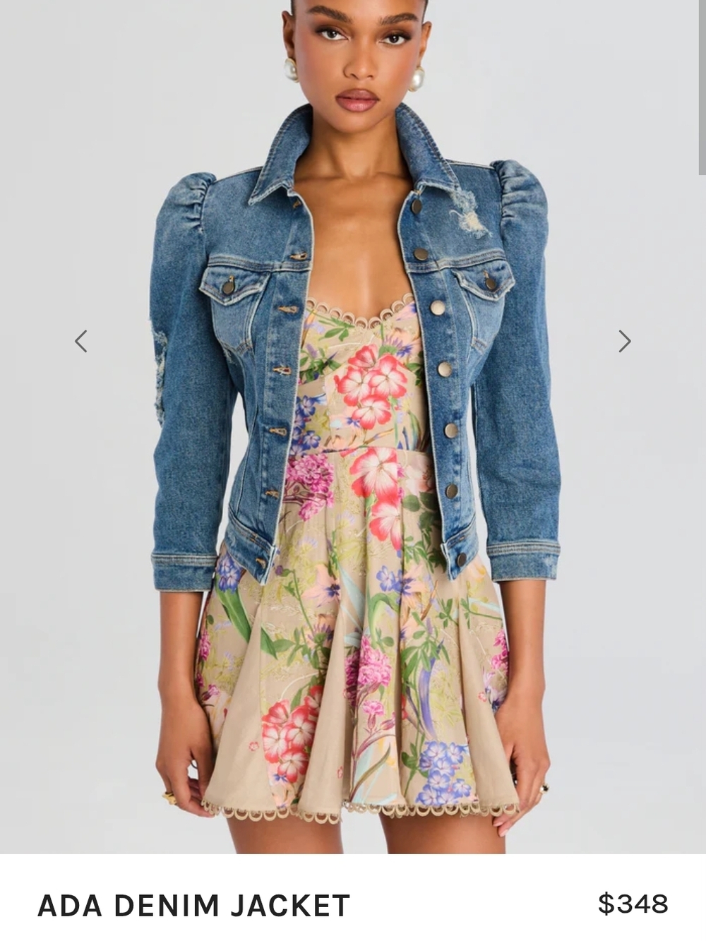Retroféte Denim Jacket in Blue.